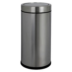 simplehuman Round Swing Bin, Brushed Stainless Steel, 55L